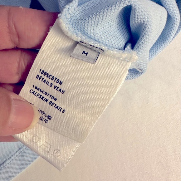 BERLUTI Classic Pique Leather Tab Polo - Picture 6 of 6